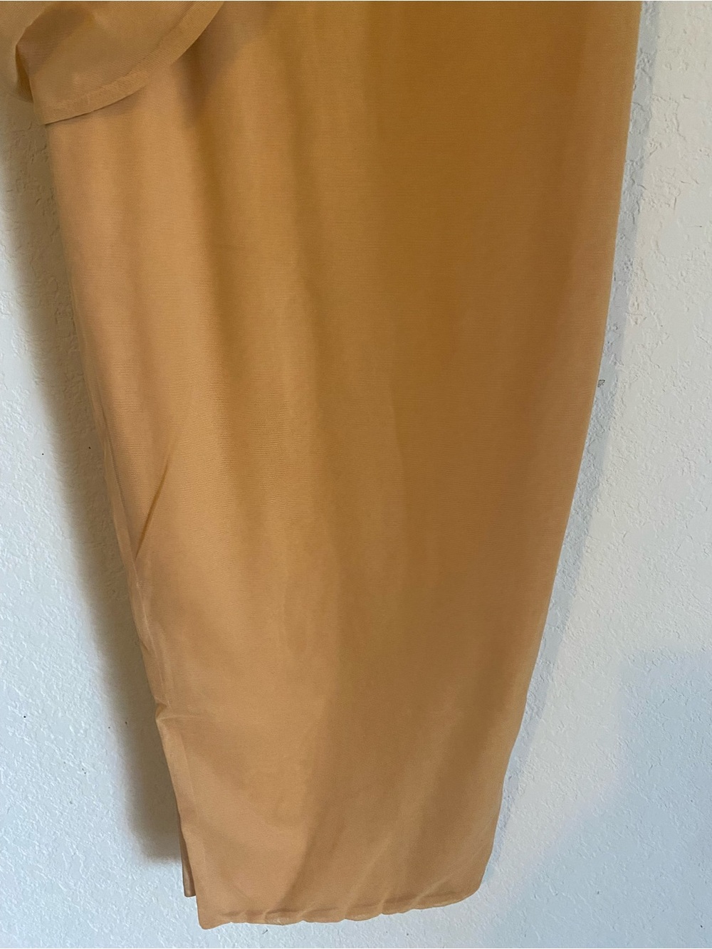 Oh Polly Glam Gold Draped Corset Midaxi Formal Dress Asymmetric Wrap Slit 4 - Picture 10 of 16